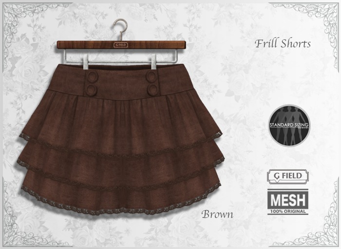 *GF* Frill Shorts -brown- BOX