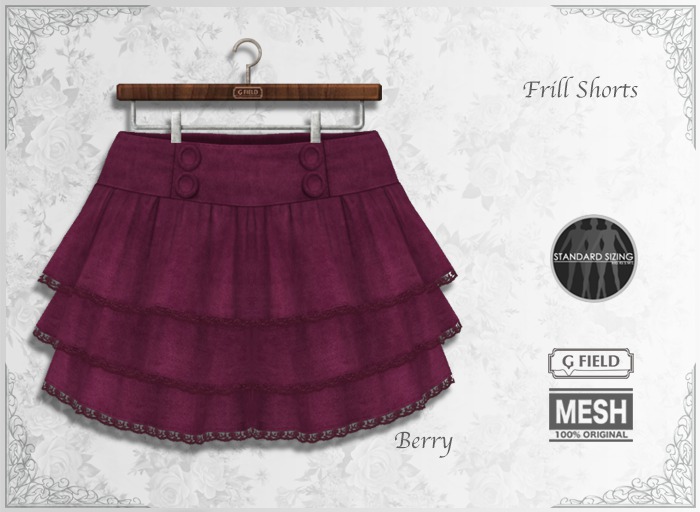 *GF* Frill Shorts -berry- BOX