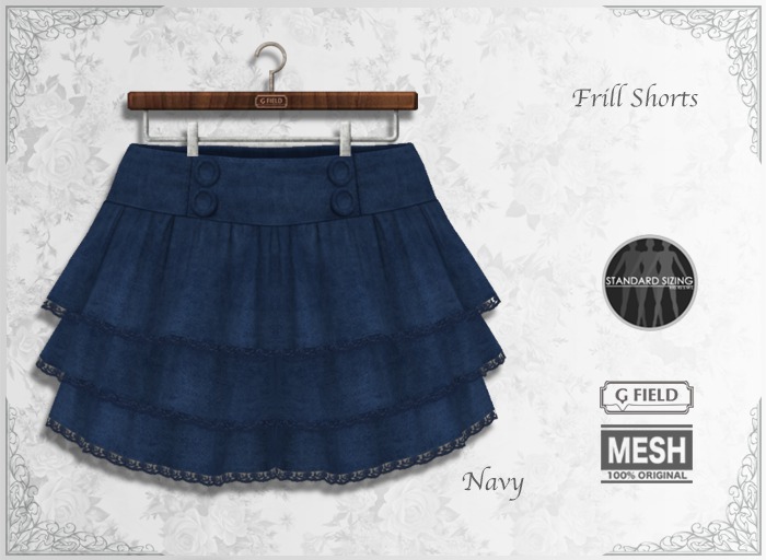 *GF* Frill Shorts -navy- BOX
