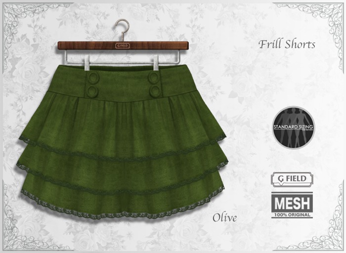 *GF* Frill Shorts -olive- BOX