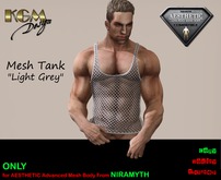 KGM Design - Light Grey Fishnet Tank