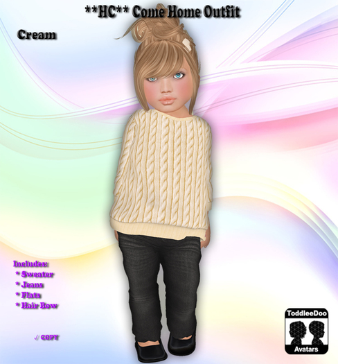 **HC** Come Home Outfit - Cream