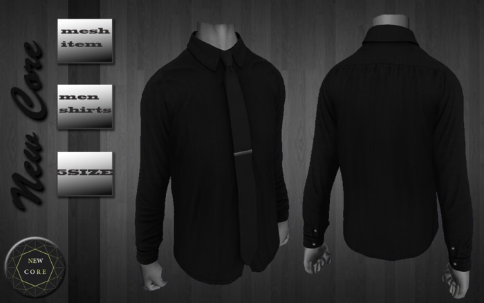 NEWCORE))TIE SHIRTS BLACK