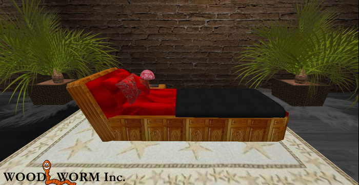 Single bed with lamp and various animations: laying, reading, sleeping