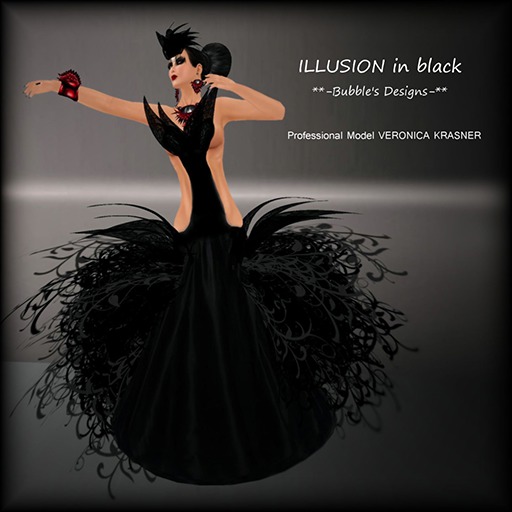 Bubble's Designs-ILLUSION IN BLACK