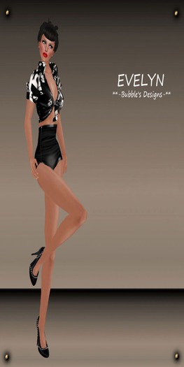 Bubble's Designs- EVELYN 50's black