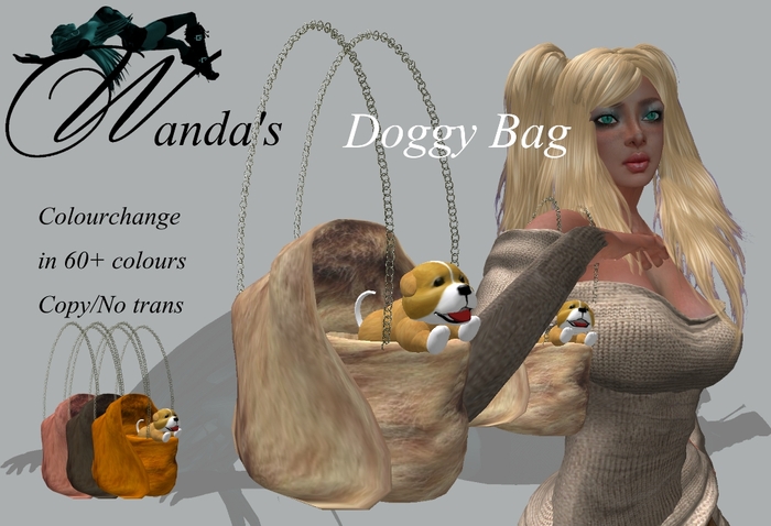 Wanda's Doggy Bag - Colorchange handbag with puppy