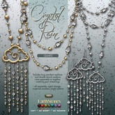 EarthStones Crystal Rain Jewelry Set - Quartz (wear me)