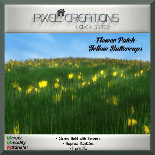 [PC] FLOWER PATCH - YELLOW BUTTERCUPS (Boxed)