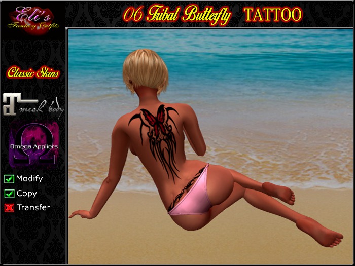 T06 Tribal Butterfly