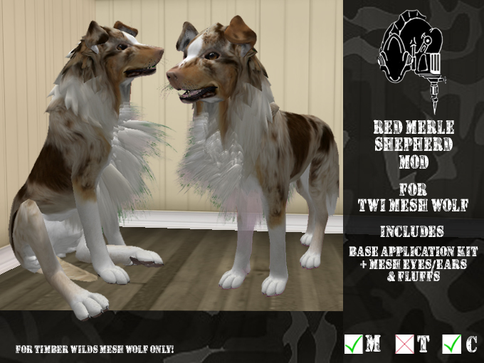 *CMFL* Red merle shepherd mod (boxed)
