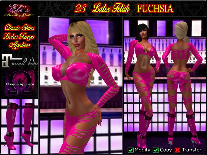 28 Latex Fetish Fuchsia