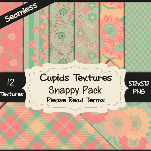 Second Life Marketplace - *Cupids Textures * 12 SNAPPY PACK
