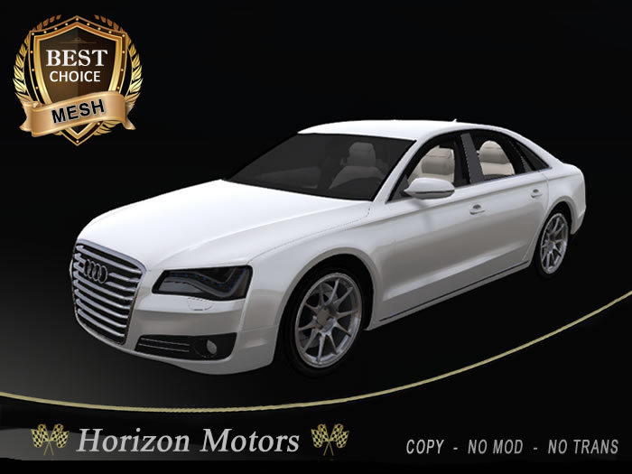 Aud A8 (White) HD Mesh