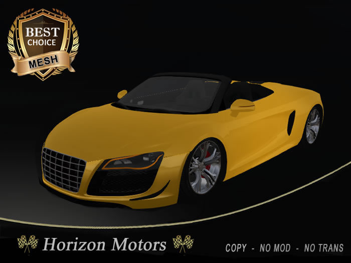 GT Spyder Convertable (Yellow) HD Mesh