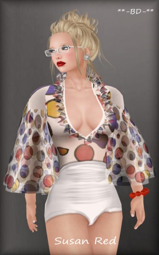 Bubble's Designs-SUSAN red