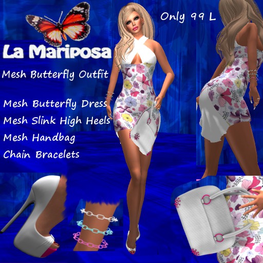 Second Life Marketplace Mari Butterfly Outfit