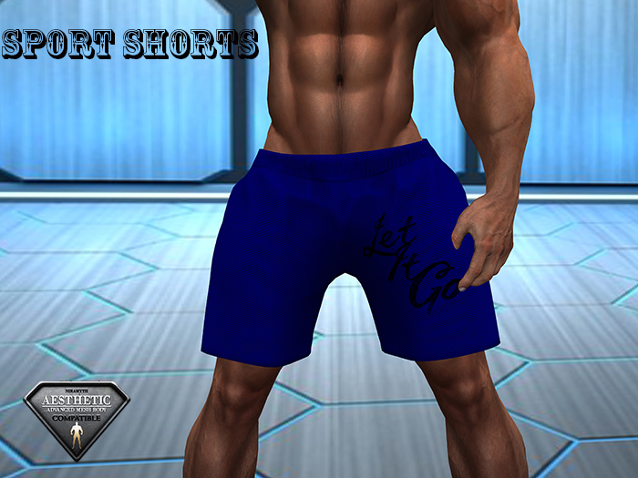 Sport Shorts Blue Let It Go