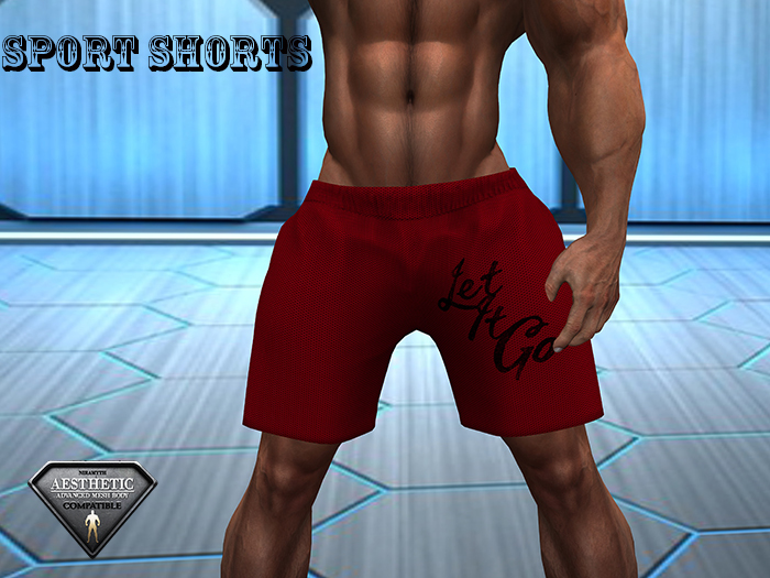 Sport Shorts Red Let It Go