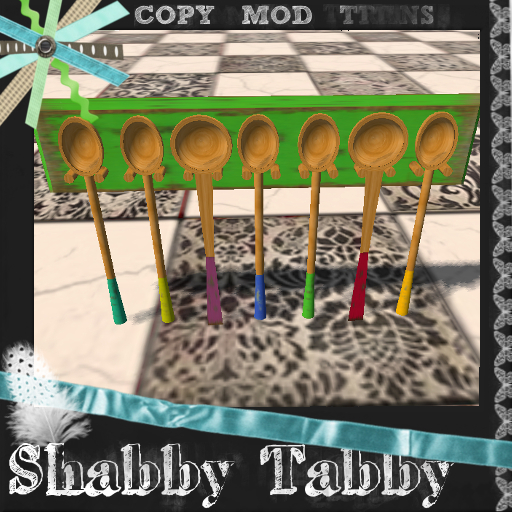 *Shabby* Colorful Spoon Rack