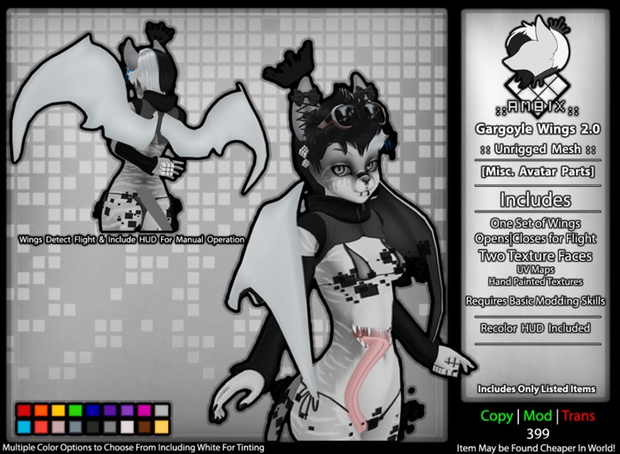 ::AMBIX:: [BOXED]  :: Gargoyle Wings ::