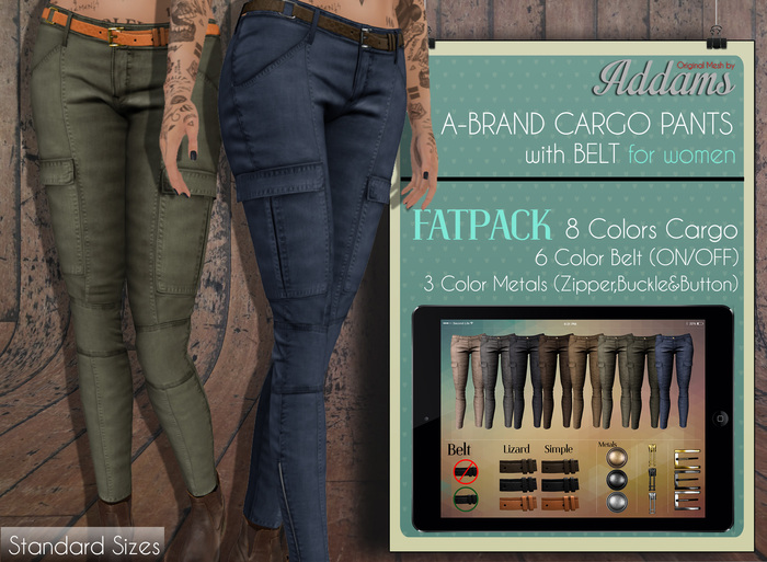 Addams // A Brand Cargo Pants for Women // FATPACK