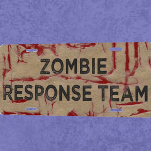 Zombie License Plate