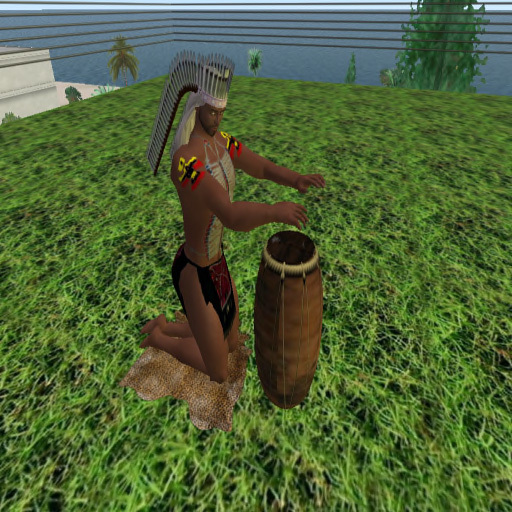 Bongo Drum Single 4 prim