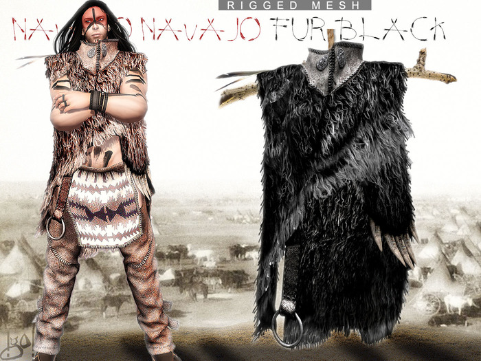 !gO! Navajo fur - black
