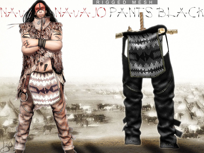 !gO! Navajo  pants - black