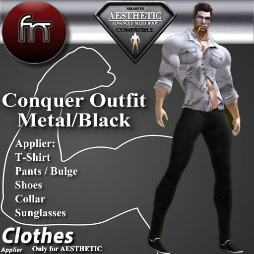 [FN] Aesthetic Conquer Outfit T-Metal/J-Black -Box-
