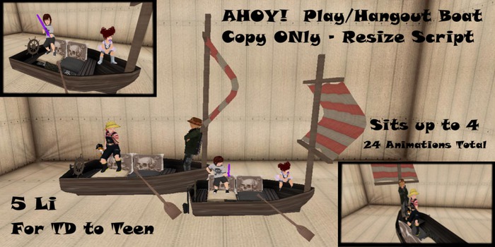 --Ragamuffins--  AHOY!  Play/Hang Boat (Resize!)