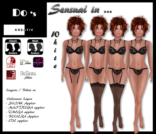 .:Do's:. Stockings with lacy  WHITE