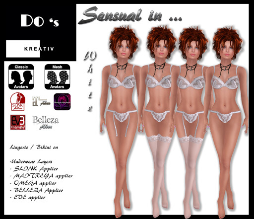 .:Do's:. Stockings with lacy  WHITE