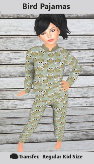 Birds Regular Kid Pajamas