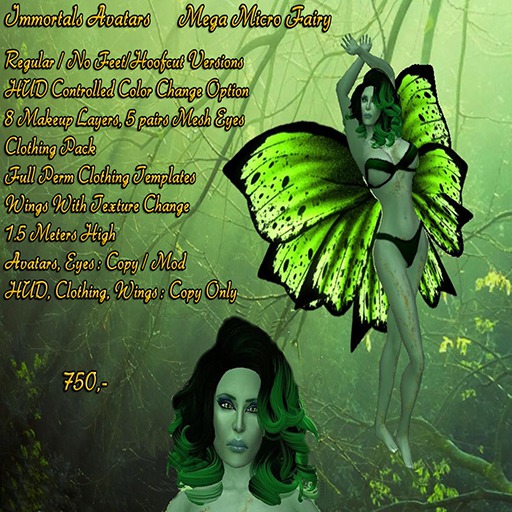 IMMORTALS AVATARS MEGA MICRO FAIRY AVATAR