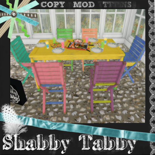 *Shabby* Summer Brites Dining Set
