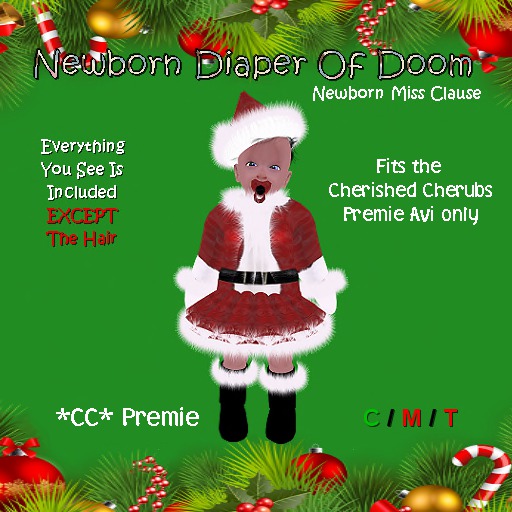 *CC* Premie Miss Clause Outfit (Box)