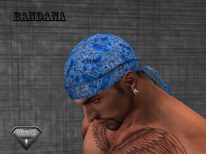 Bandana Blue Flower