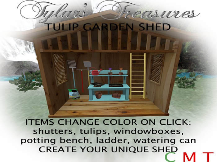 .:TT:.  TULIP GARDEN SHED BOXED