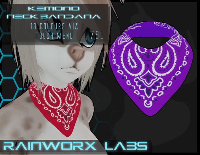 [R-LABS] KEMONO NECK BANDANA