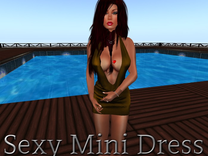 Sexy Mini Dress Gold