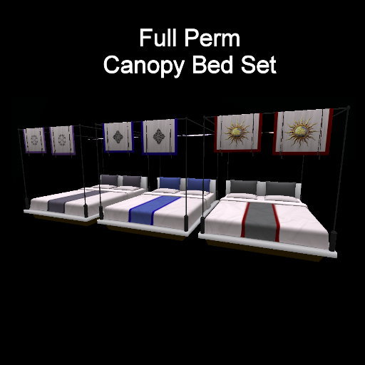 BGC Full Perm Canopy Bed Set(boxed)