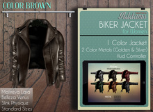 Addams // Biker Jacket for Women // Brown