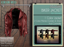 Addams // Biker Jacket for Women // Red