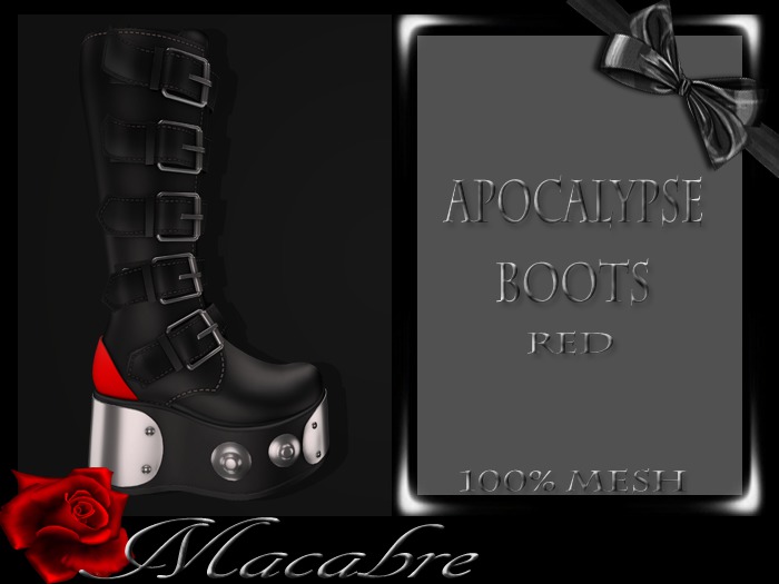 +MC+Apocalypse Boots Red*Wear Me*