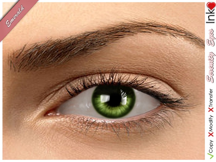 * Inkheart * - Serenity Eyes - Emerald (3 Sizes Sys+Mesh)