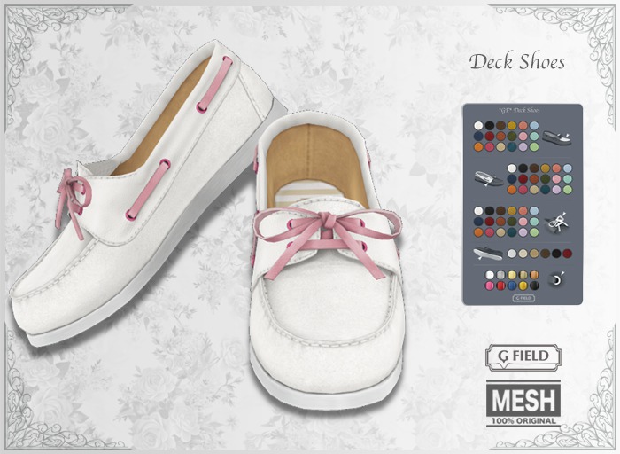 *GF* Deck Shoes -white- BOX