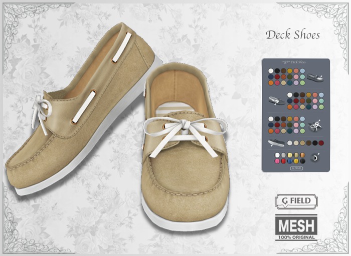 *GF* Deck Shoes -beige- BOX