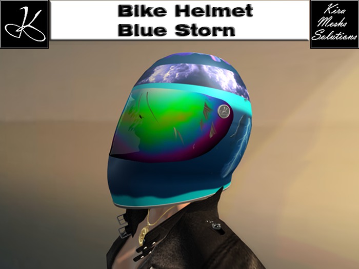 Bike Helmet Blue Storm 